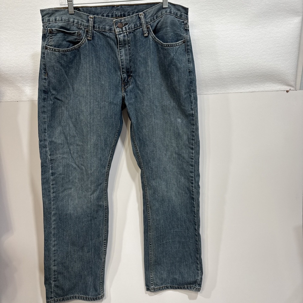Levi's 559 Relaxed Straight Fit Rugged Blue Denim Jeans Mens Sz 36 x 32
